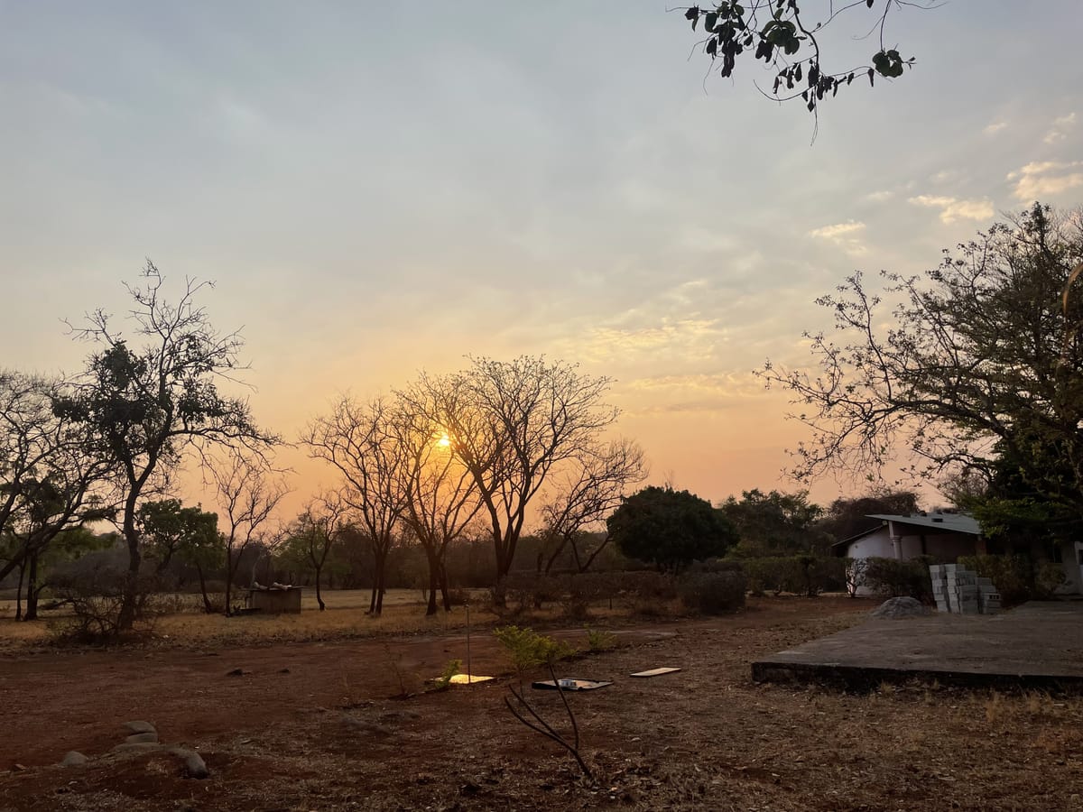 Evening light over Camp Kobya